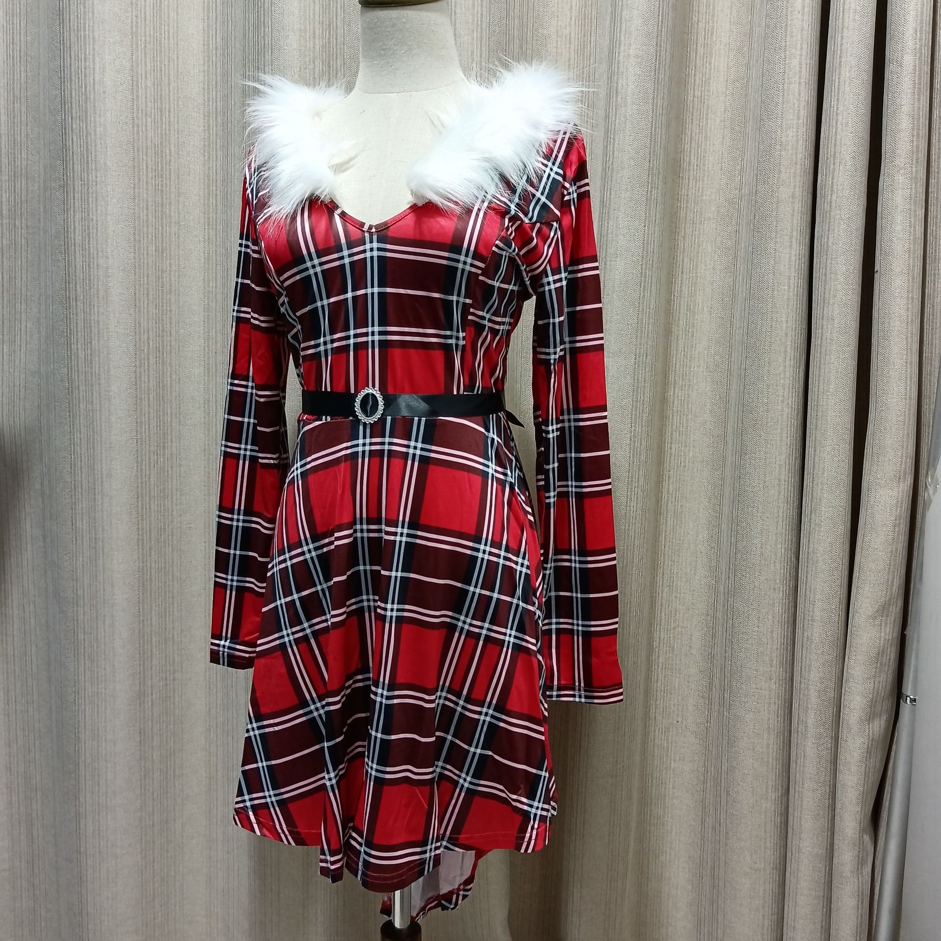 Womens Christmas Party Dress Sexy Bodycon Elegant Party Long Sleeves Dress